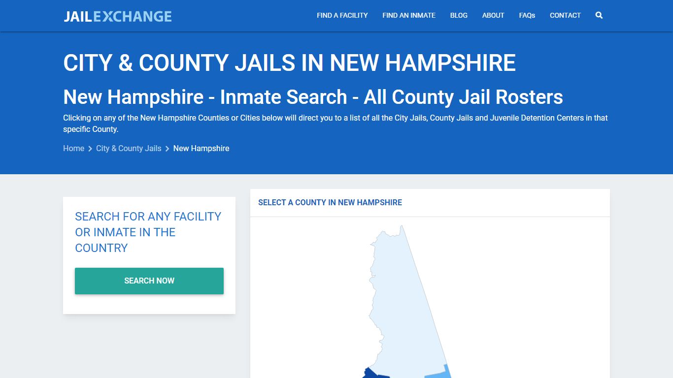 Inmate Search - New Hampshire County Jails | Jail Exchange